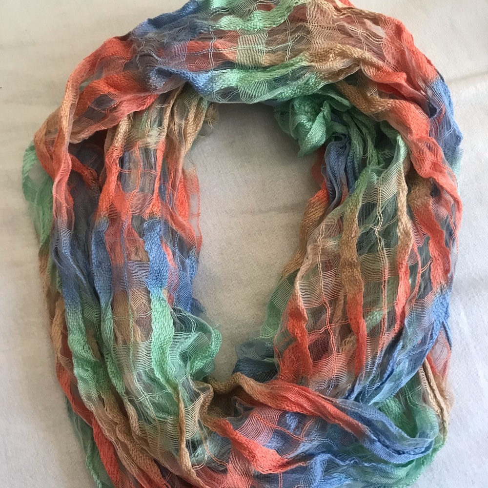 Pastel Multicolor Infinity Scarf